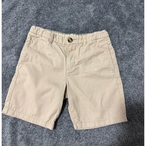 H&M Boys Khaki Chino Shorts Tan Cotton Adjustable Waist School Uniform 829582
